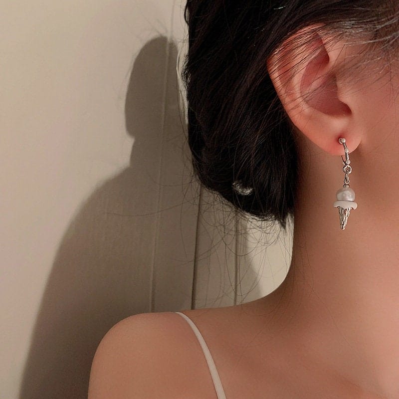 Chic Dangling Ice Cream Pearl Earrings - ArtGalleryZen