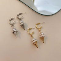 Thumbnail for Chic Dangling Ice Cream Pearl Earrings - ArtGalleryZen