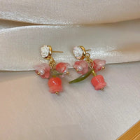 Thumbnail for Chic Dangling Rose Earrings - ArtGalleryZen