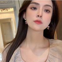 Thumbnail for Chic Dangling Rose Earrings - ArtGalleryZen