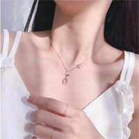 Thumbnail for Chic Duo Enamel Butterfly Opal Pendant Necklace - ArtGalleryZen