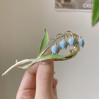 Thumbnail for Chic Enamel Bellflower Hair Twist Clip - ArtGalleryZen