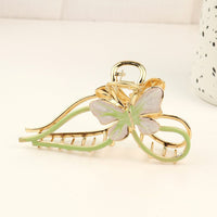 Thumbnail for Chic Enamel Colorful Butterfly Chignon Claw Clip Hair Clip - ArtGalleryZen