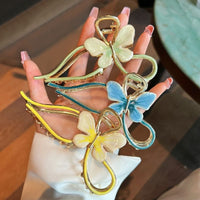 Thumbnail for Chic Enamel Colorful Butterfly Chignon Claw Clip Hair Clip - ArtGalleryZen
