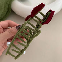 Thumbnail for Chic Flocking Tulip Chignon Claw Clip Hair Clip - ArtGalleryZen