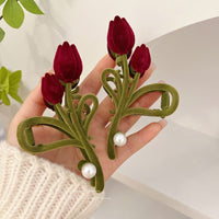 Thumbnail for Chic Flocking Tulip Chignon Claw Clip Hair Clip - ArtGalleryZen
