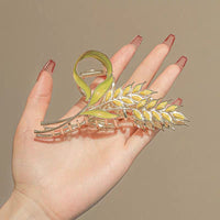 Thumbnail for Chic Golden Ears Of Wheat Chignon Claw Clip Hair Clip - ArtGalleryZen