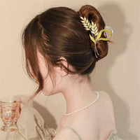 Thumbnail for Chic Golden Ears Of Wheat Chignon Claw Clip Hair Clip - ArtGalleryZen