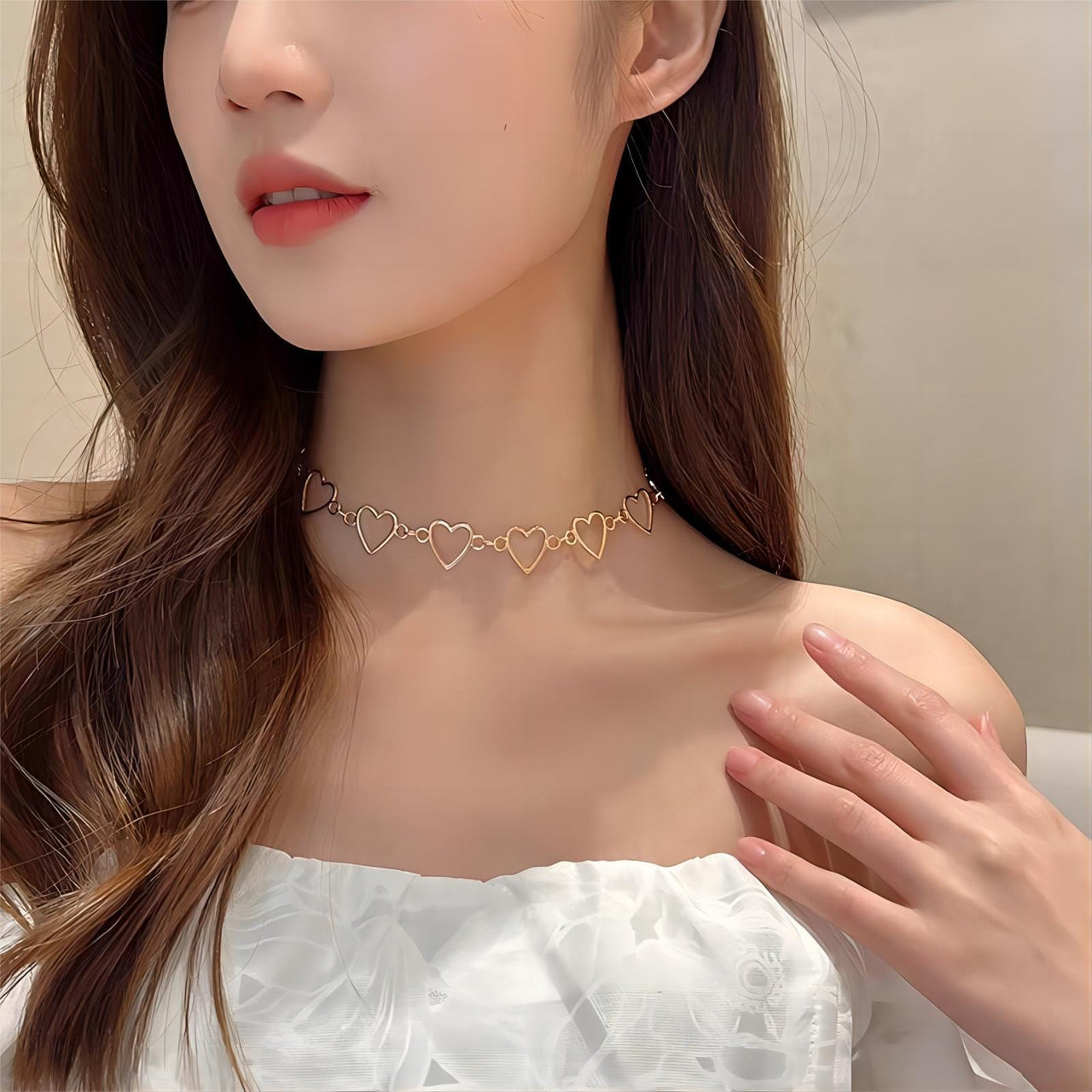 Chic Heart Chain Necklace - ArtGalleryZen