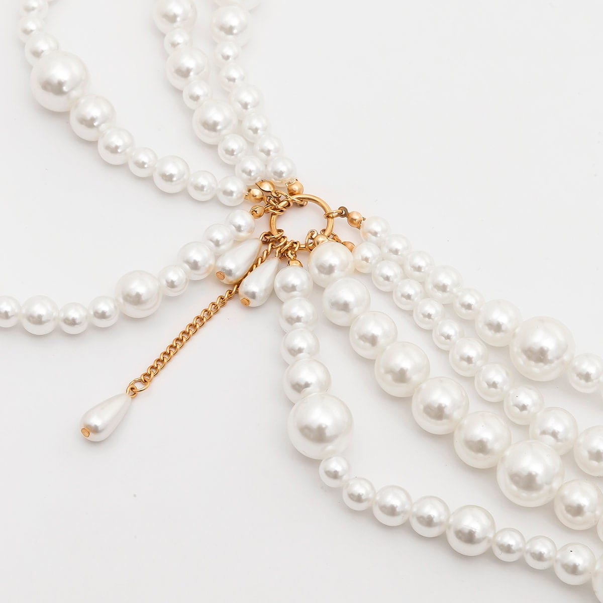 Chic Layered Chunky Pearl Waist Chain - ArtGalleryZen
