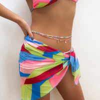 Thumbnail for Chic Layered Colorful Enamel Flower Tassel Seed Beaded Waist Chain - ArtGalleryZen