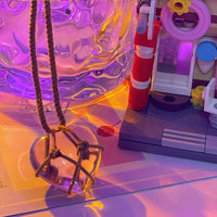 Thumbnail for Chic Natural Crystal Heart Pendant Choker Necklace - ArtGalleryZen