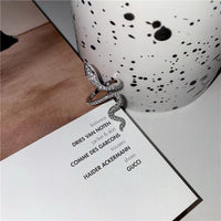 Thumbnail for Chic Rhinestone Inlaid Adjustable Snake Statement Ring - ArtGalleryZen