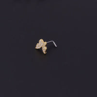 Thumbnail for Chic Rhinestone Inlaid Surgical Steel Nose Piercing Nose Stud - ArtGalleryZen