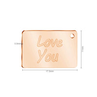 Thumbnail for Chic Titanium Steel Envelope Locket Pendant With LOVE YOU Letter Chain Necklace - ArtGalleryZen