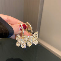 Thumbnail for Chic Zircon Butterfly Dangle Earrings - ArtGalleryZen