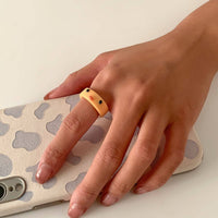 Thumbnail for Colorful Resin Duck Pattern Ring - ArtGalleryZen