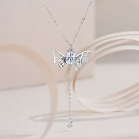 Thumbnail for Dainty CZ Inlaid Butterfly Wings Necklace - ArtGalleryZen