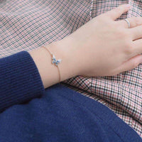 Thumbnail for Dainty CZ Inlaid Enamel Butterfly Necklace Bracelet Set - ArtGalleryZen