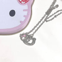 Thumbnail for Dainty CZ Inlaid Kitty Pendant Necklace - ArtGalleryZen