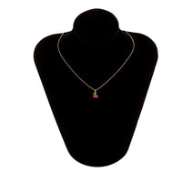 Thumbnail for Dainty Enamel Cherry Pendant Box Chain Choker Necklace - ArtGalleryZen
