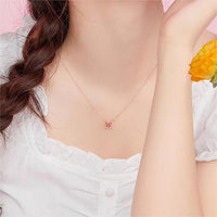 Thumbnail for Dainty Enamel Filigree Inlay Butterfly Necklace - ArtGalleryZen