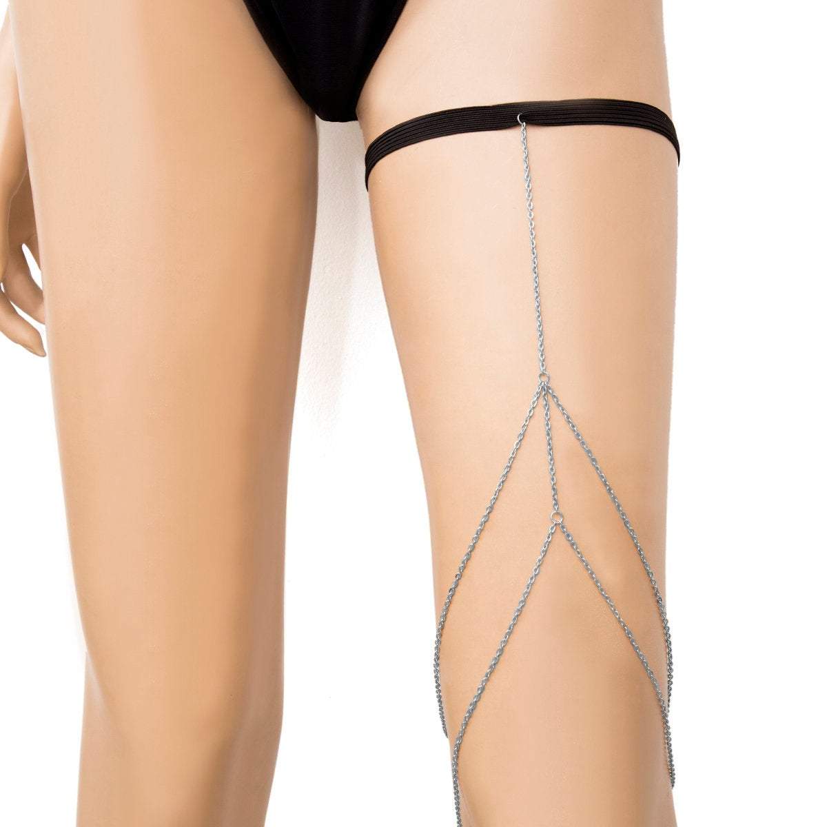 Dainty Layered Chic Womens Thigh Leg Chain - Bikini Beach Harness Body Chain - Body Jewelry Accessories for Women - ArtGalleryZen