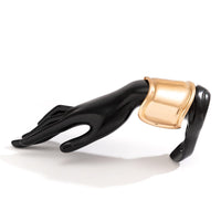 Thumbnail for Geometric Gold Silver Plated Metallic Open Wide Cuff Bangle Bracelet - ArtGalleryZen