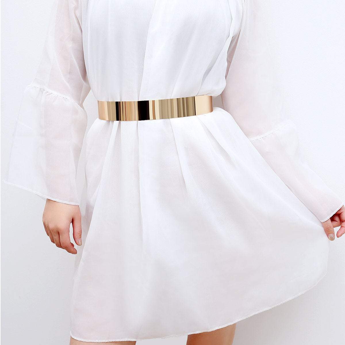 Gold Stylish Girls Ladies Women Skinny Waist Belt - ArtGalleryZen