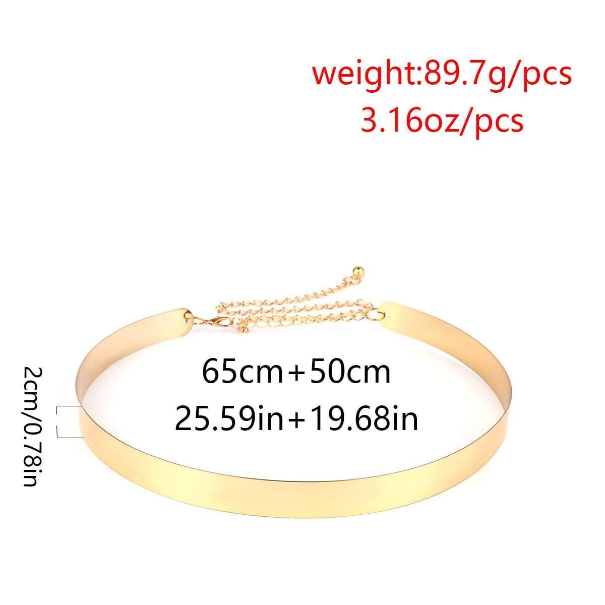 Gold Tone Stylish Waist Belt - Minimalist Skinny Belly Belt - I DO Wedding Sash - ArtGalleryZen