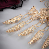 Thumbnail for Gothic Dark Nail Fingers Hand Armor Nails Claws Bracelet - ArtGalleryZen