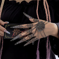 Thumbnail for Gothic Dark Nail Fingers Hand Armor Nails Claws Bracelet - ArtGalleryZen