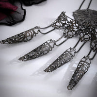 Thumbnail for Gothic Dark Nail Fingers Hand Armor Nails Claws Bracelet - ArtGalleryZen