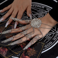 Thumbnail for Gothic Dark Nail Fingers Hand Armor Nails Claws Bracelet - ArtGalleryZen