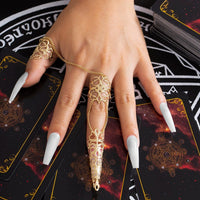 Thumbnail for Gothic Dark Nail Fingers Hand Armor Nails Claws Finger Chain Rings - ArtGalleryZen