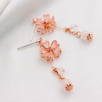 Thumbnail for Handmade Cherry Blossom Dangle Earrings - ArtGalleryZen