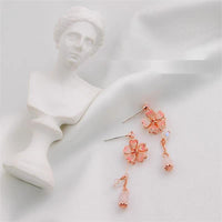 Thumbnail for Handmade Cherry Blossom Dangle Earrings - ArtGalleryZen