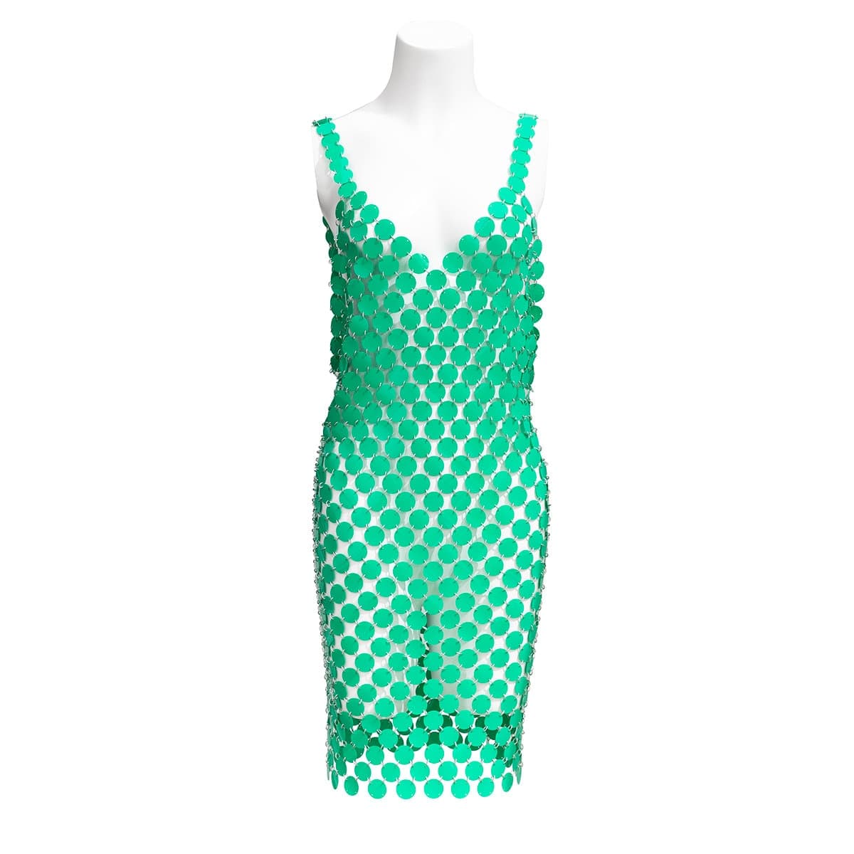 Handmade Colorful Squamous Sequins Patchwork Rave Party Mini Dress - ArtGalleryZen