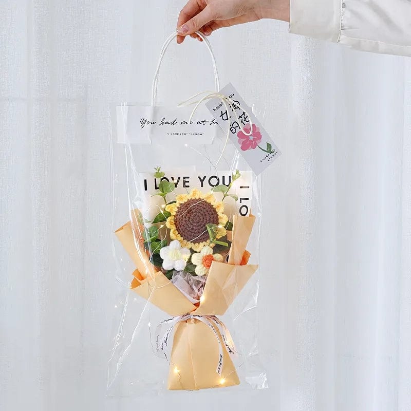 Handmade Crochet Sunflower - ArtGalleryZen