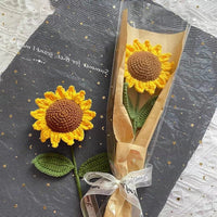 Thumbnail for Handmade Crochet Sunflower - ArtGalleryZen