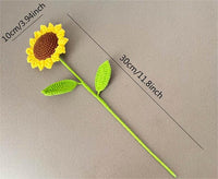 Thumbnail for Handmade Crochet Sunflower - ArtGalleryZen