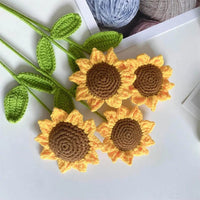 Thumbnail for Handmade Crochet Sunflower - ArtGalleryZen