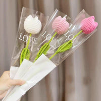 Thumbnail for Handmade Crochet Tulip Flower - ArtGalleryZen