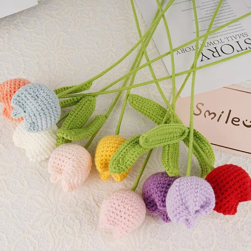 Handmade Crochet Tulip Flower - ArtGalleryZen