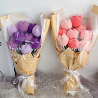 Thumbnail for Handmade Crochet Tulip Flower - ArtGalleryZen