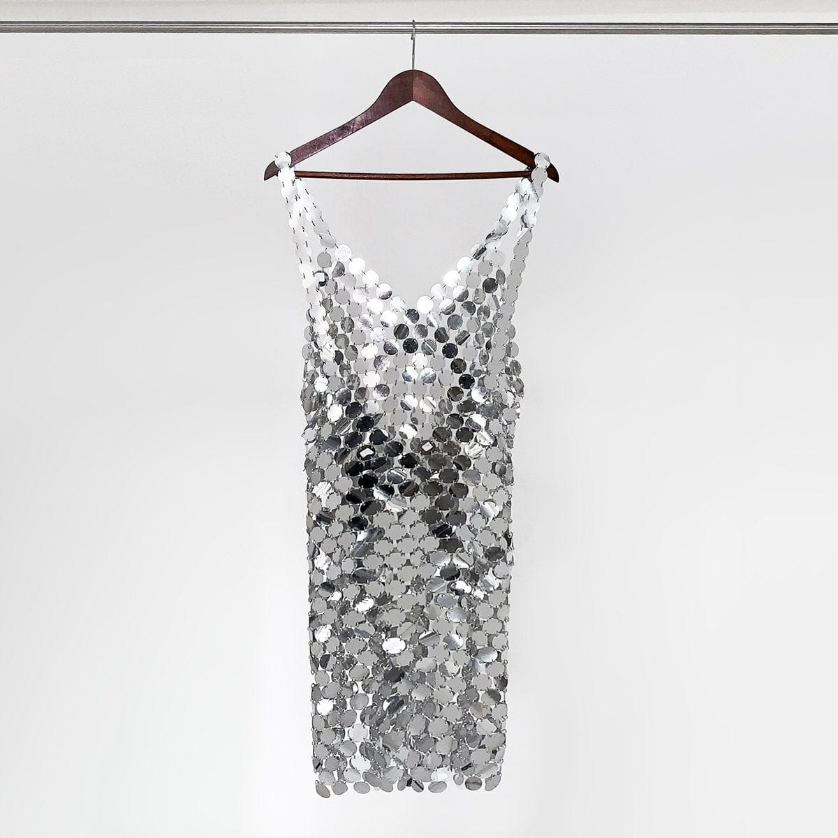 Handmade squamous Sequins Patchwork Nightclub Party Dress - Sequin