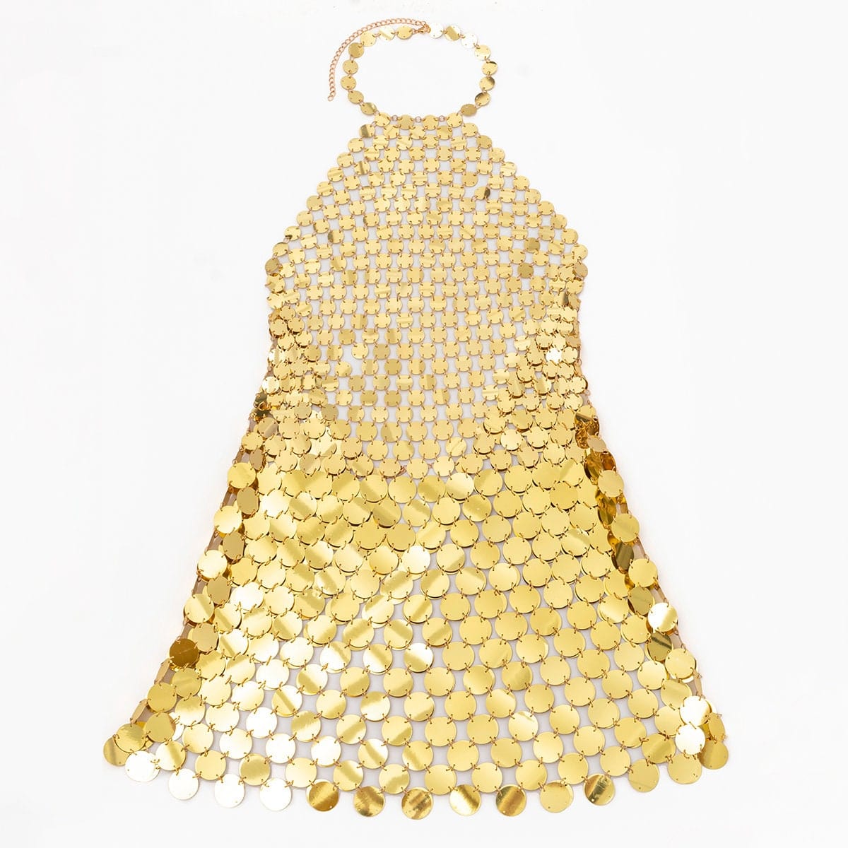 Gold Silver Sequin Mini Dress Rave Party Outfit