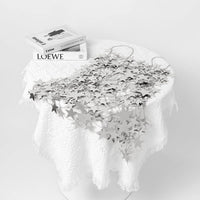 Thumbnail for Handmade Gold Silver Tone Glitter Star Sequins Patchwork Mini Dress - ArtGalleryZen