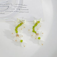 Thumbnail for Handmade Lily Of The Valley Dangle Earrings - ArtGalleryZen