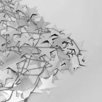 Thumbnail for Handmade Squamous Hollow Glitter Star Sequins Strappy Rave Party Skirt - ArtGalleryZen